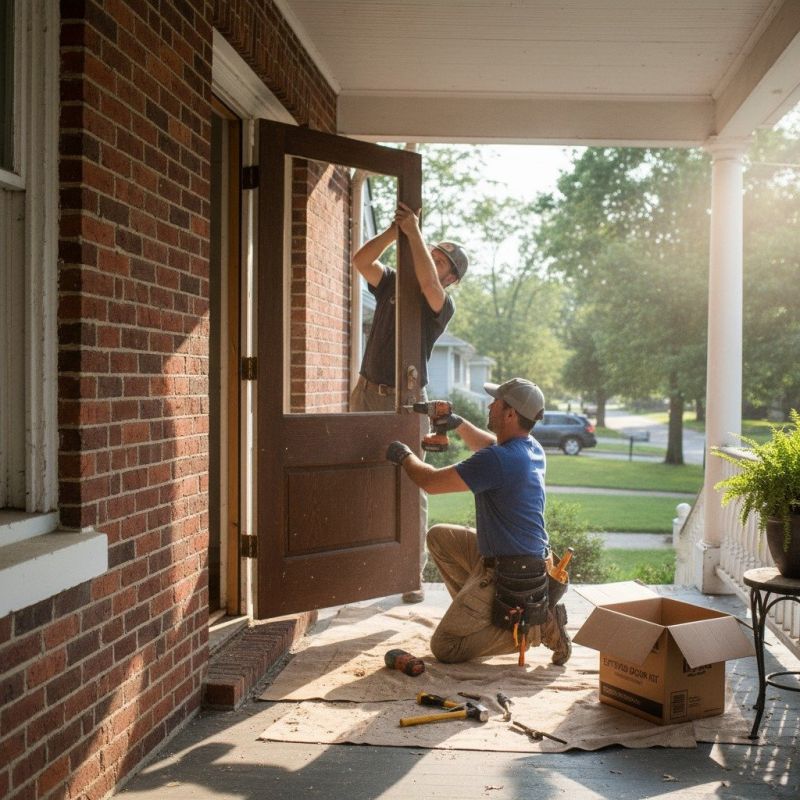 Local Front Door Installation pros at work